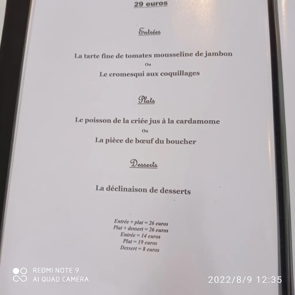 Menu_Restaurant Du Guillec_Plouzévédé_image_4