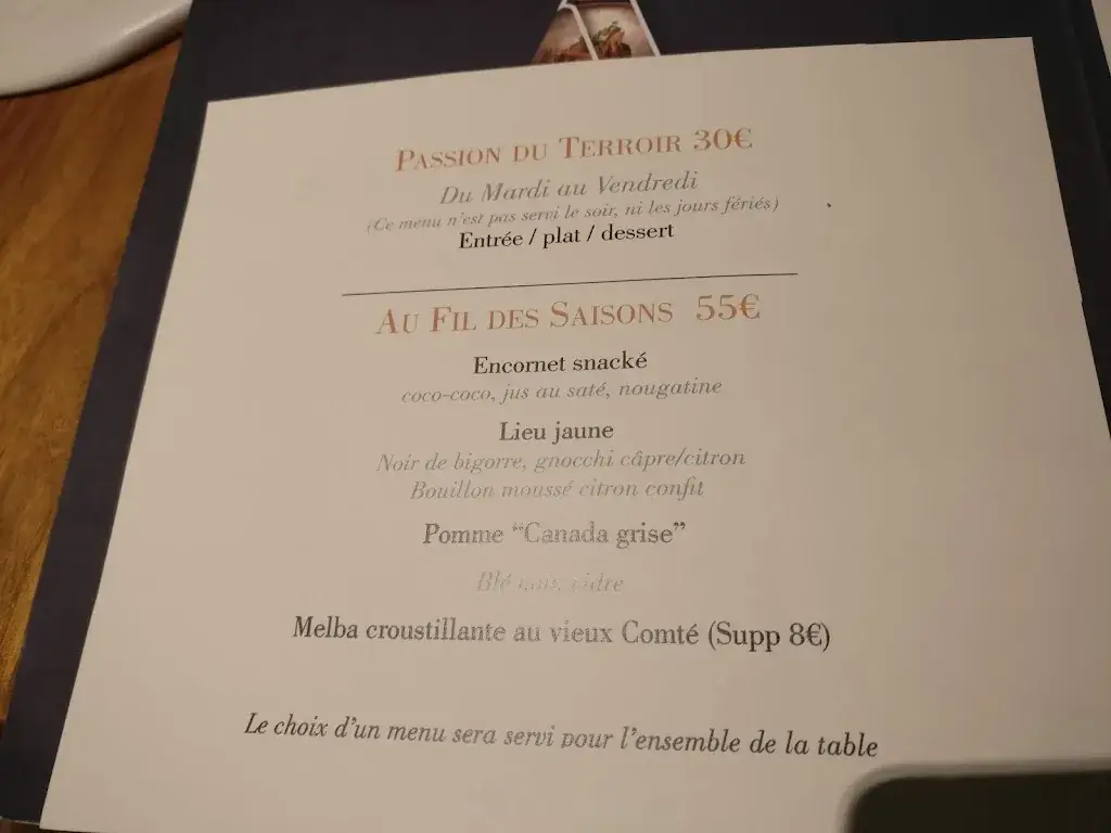 Menu_Restaurant Allium, Quimper_Quimper_image_2