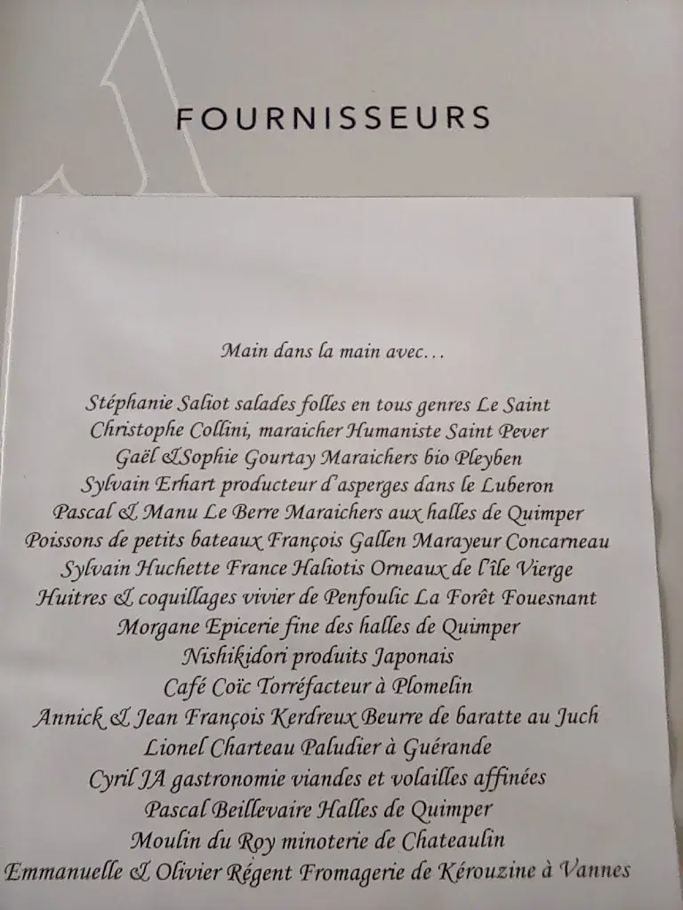 Menu_Restaurant Allium, Quimper_Quimper_image_4