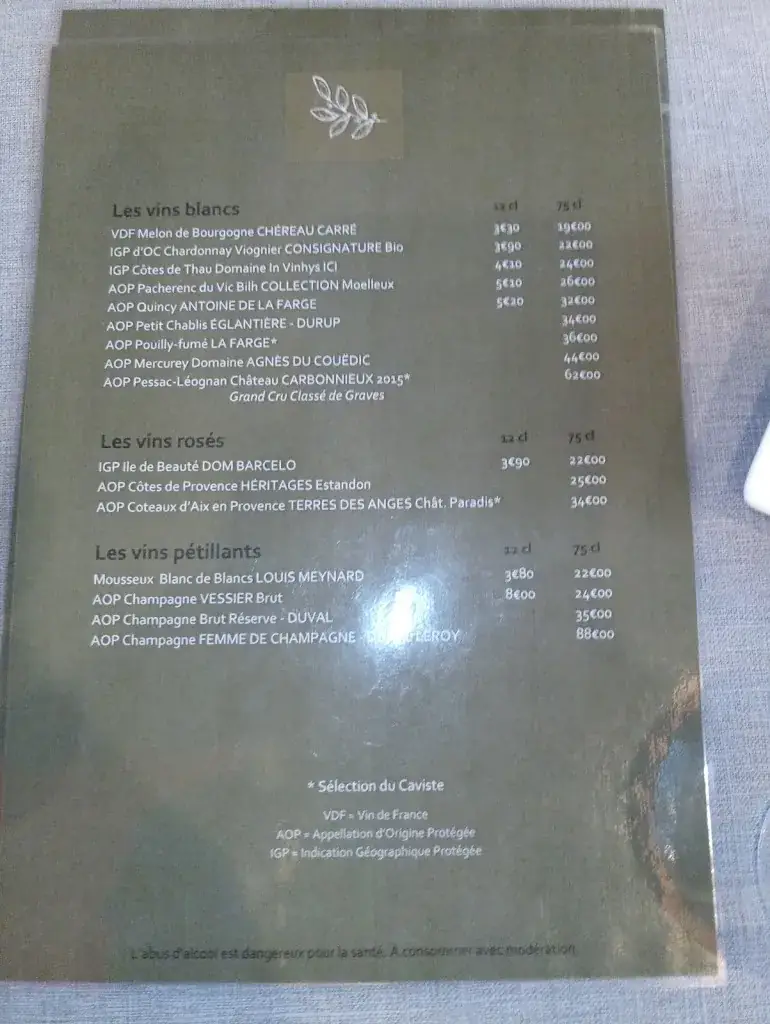 Menu_La Maison des Mets_Gouesnou_image_2