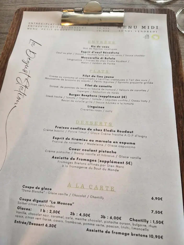 Menu_La Dégust' Station - Restaurant Gastronomique Brest_Plougastel-Daoulas_image_2