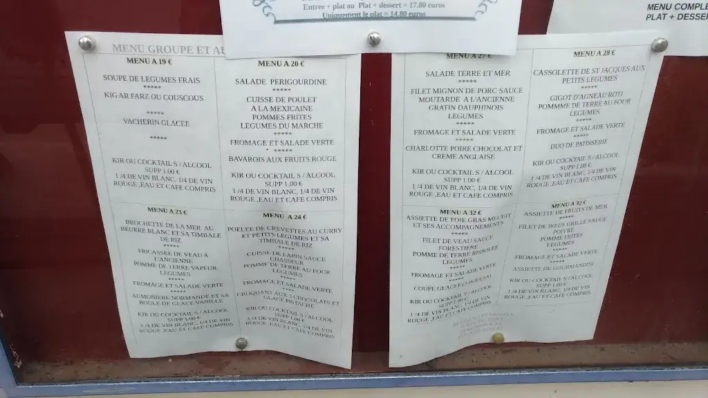 Menu_RESTAURANT LE VALY_Daoulas_image_1