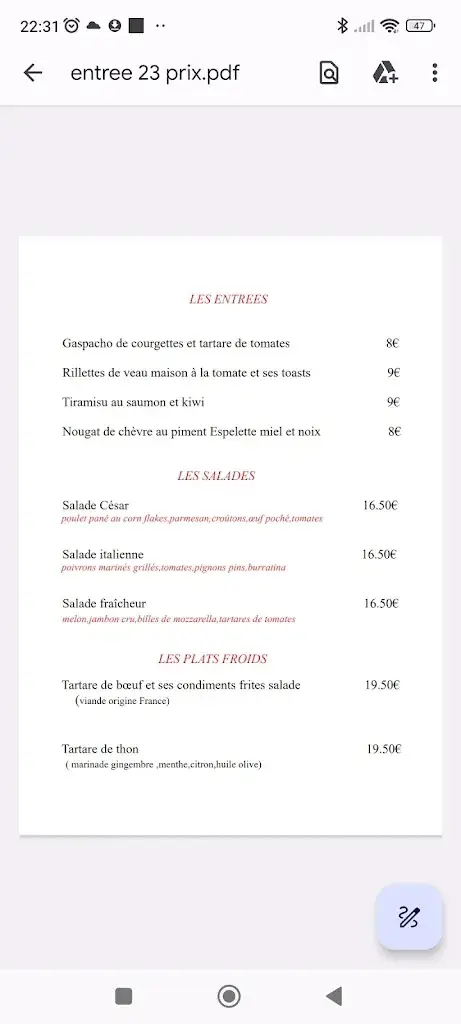 Menu_Restaurant la fine bouche_Meximieux_image_1