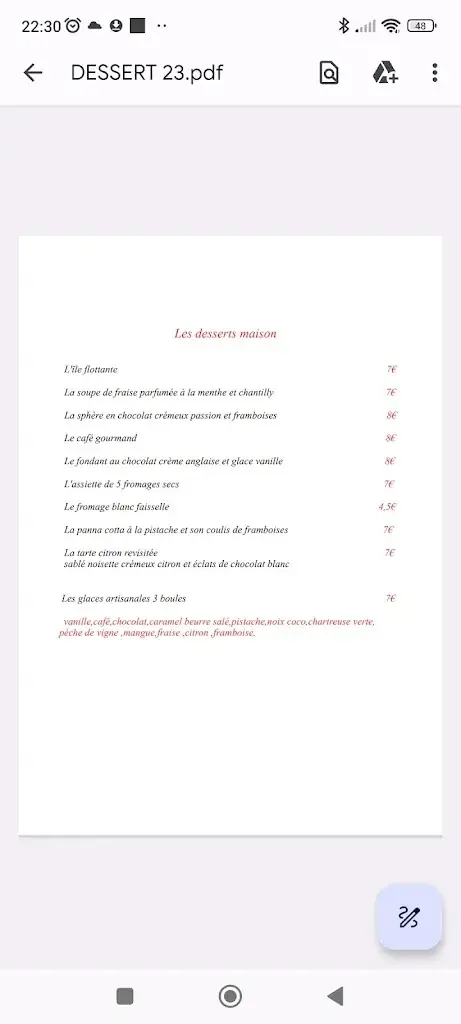 Menu_Restaurant la fine bouche_Meximieux_image_3