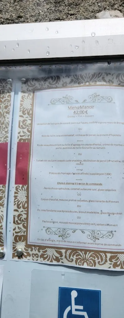 Menü_Manoir Le Quatre Saisons_Saint-Brieuc_Bild_2