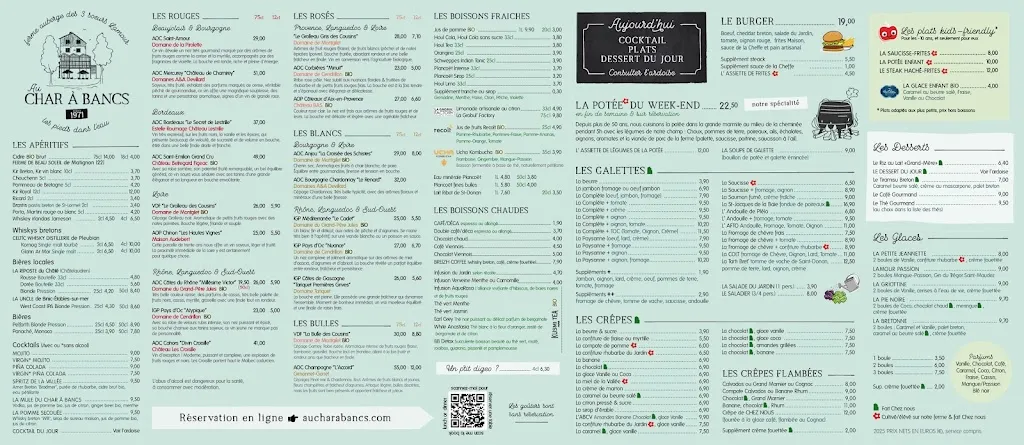 Menu_Au Char à Bancs, Ferme Auberge Crêperie à Plélo 22170 Côtes d'Armor en Bretagne_Plélo_image_1