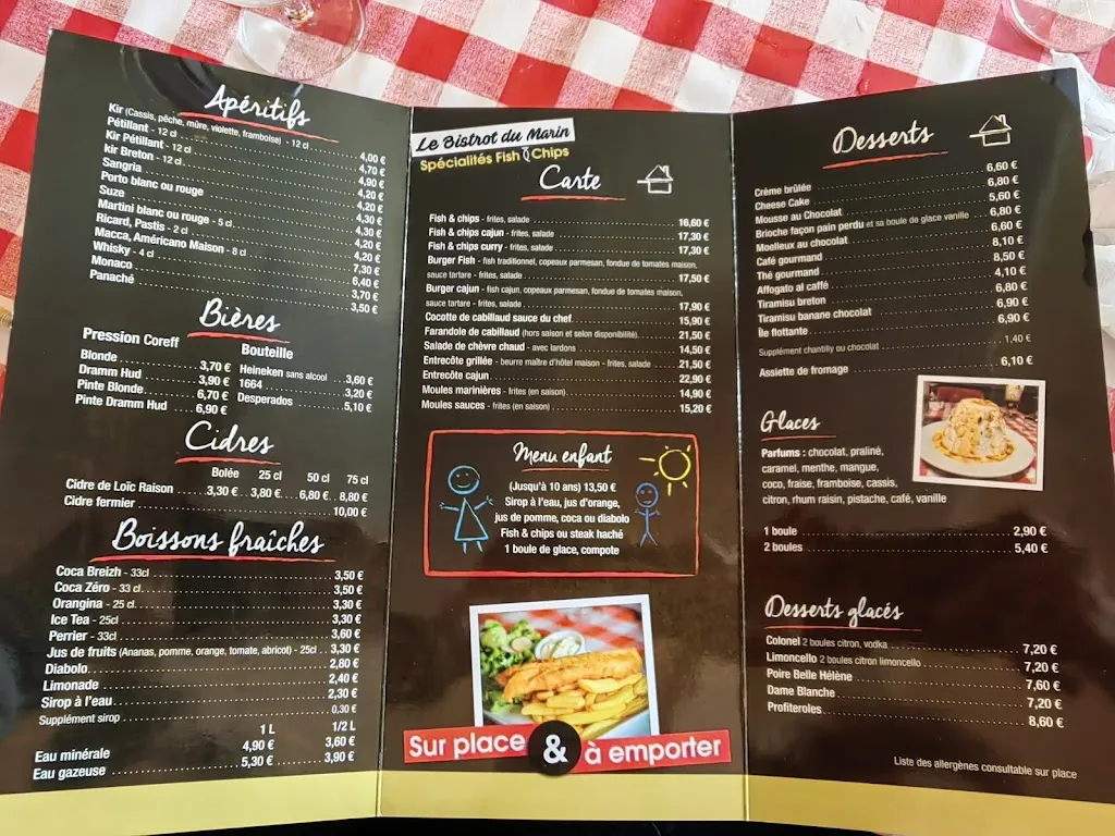 Menu_Le Bistrot du Marin_Plérin_image_1