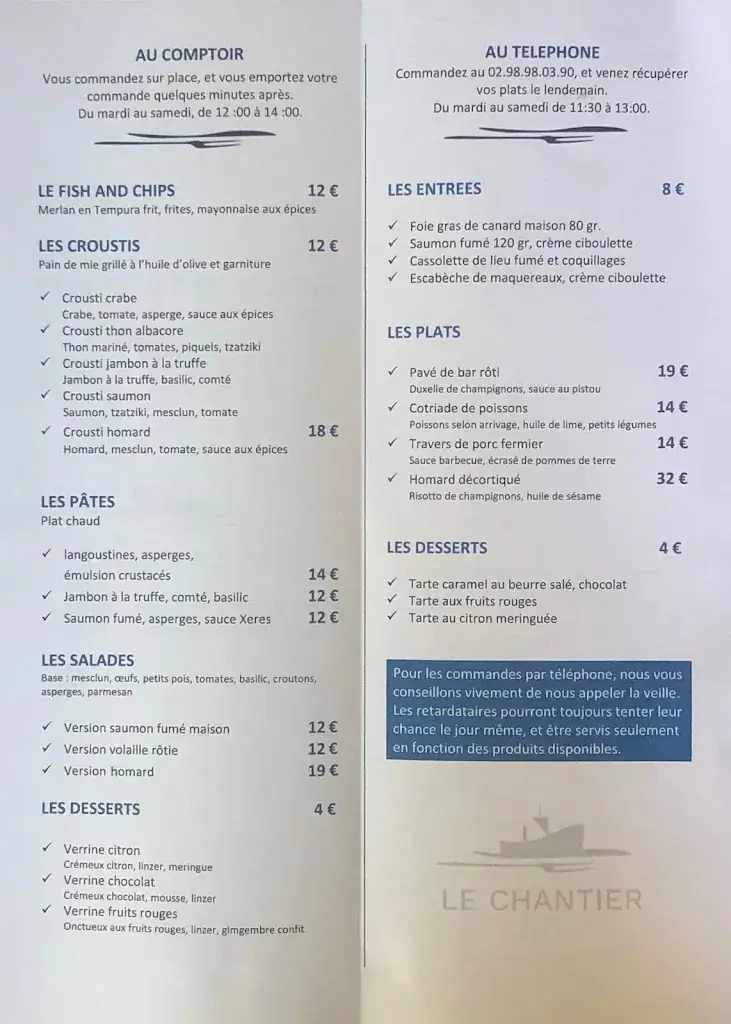 Menu_Le Chantier_Concarneau_image_1