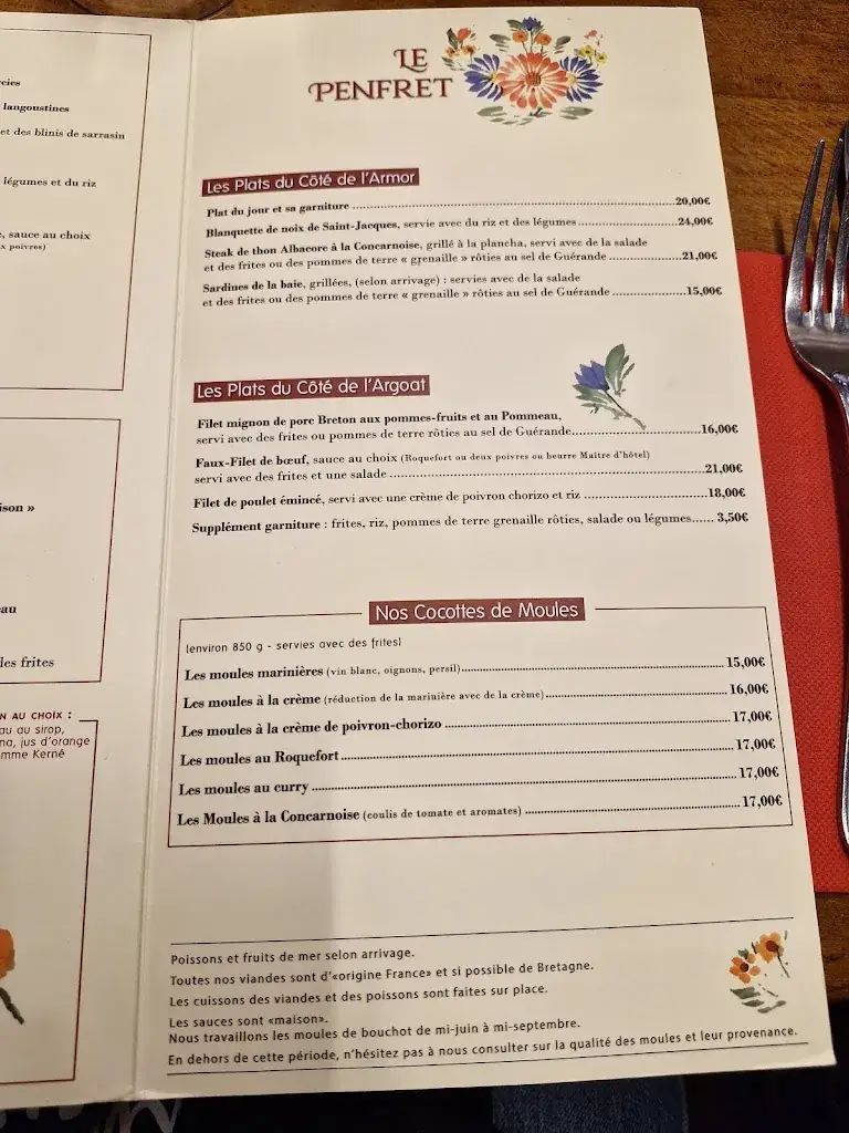 Menu_Le Penfret_Concarneau_image_2
