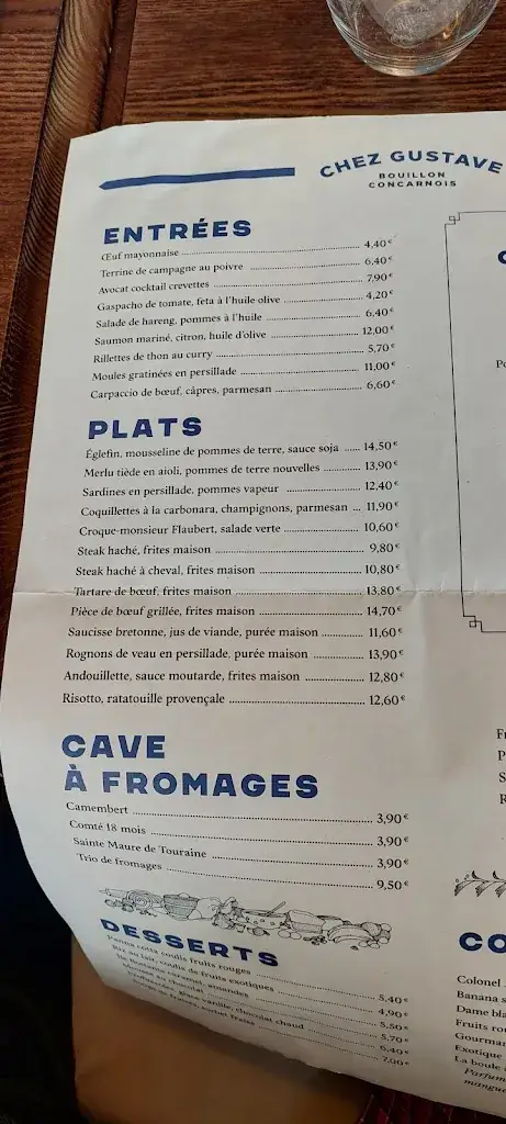 Menu_Chez Gustave_Concarneau_image_3