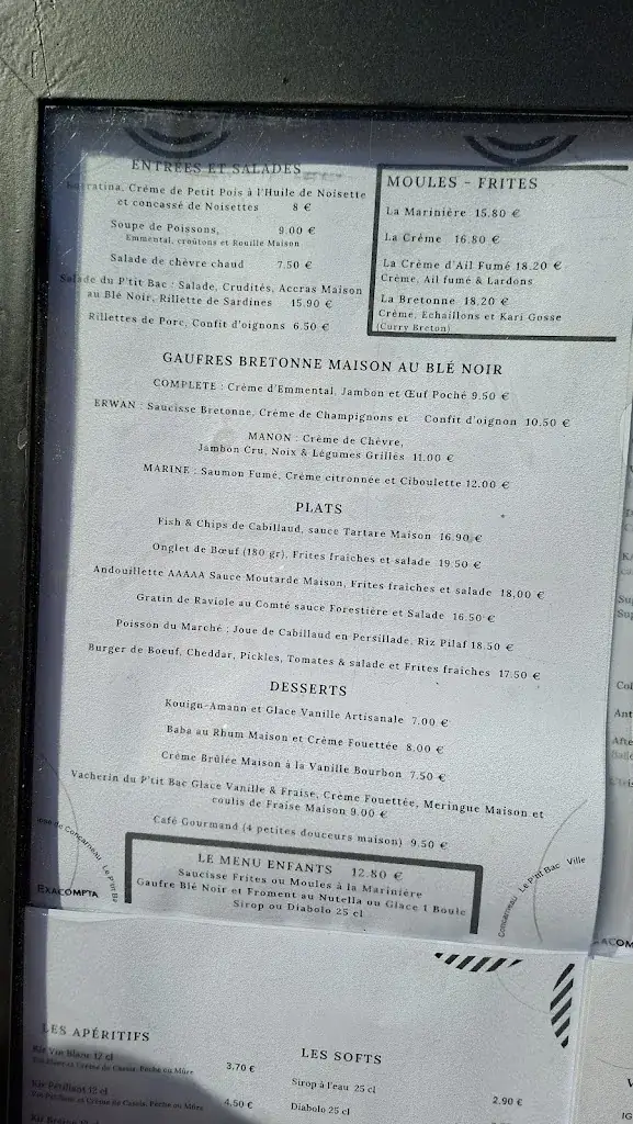 Menu_Le P'tit Bac restaurant_Concarneau_image_4