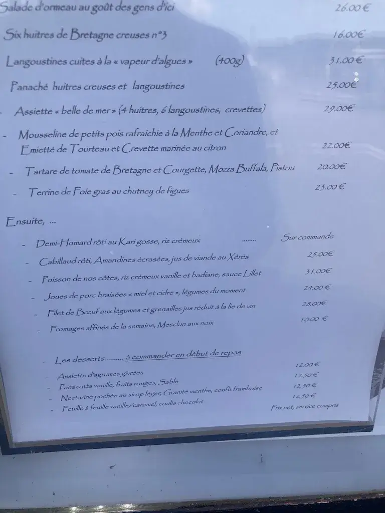 Menu_Restaurant La Coquille_Concarneau_image_3