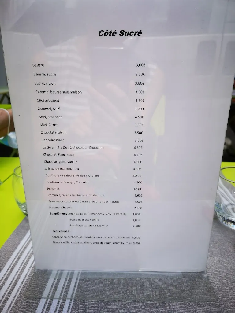 Menü_Crêperie Concarneau - L' Escale Gourmande_Concarneau_Bild_4