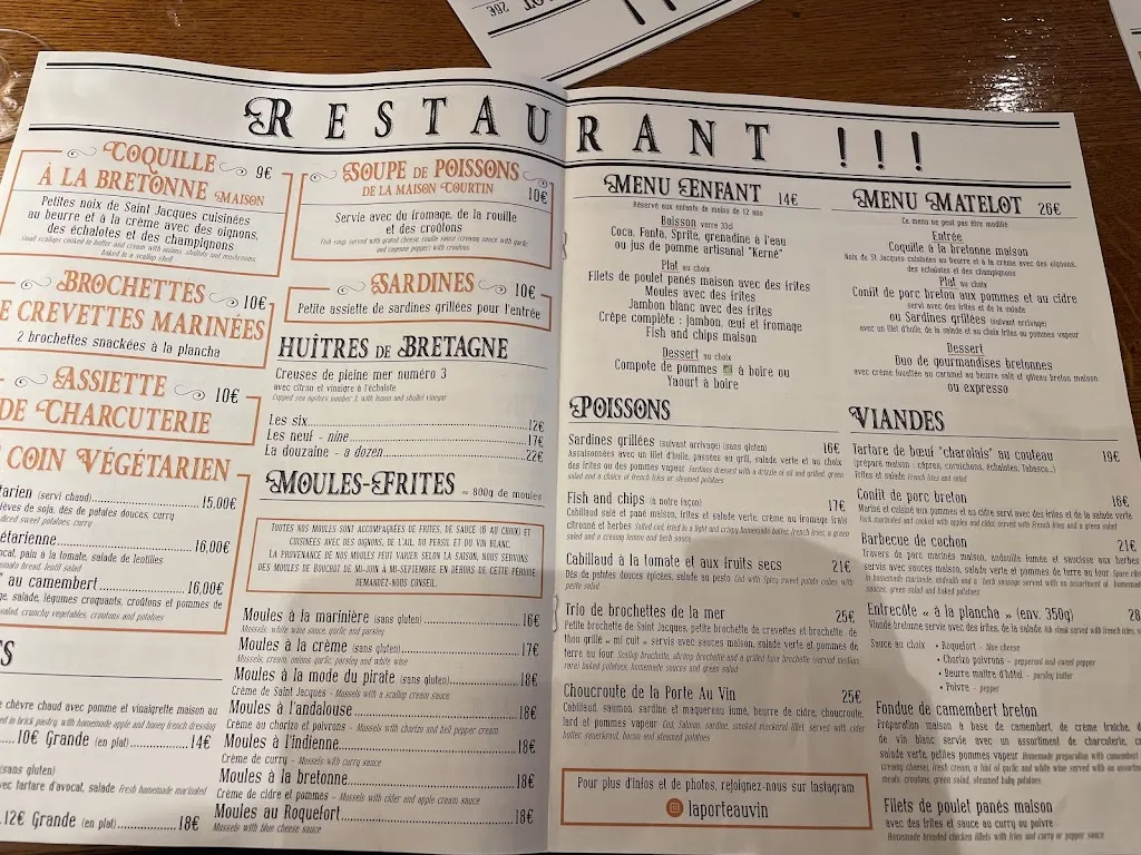 Menu_La Porte Au vin_Concarneau_image_2