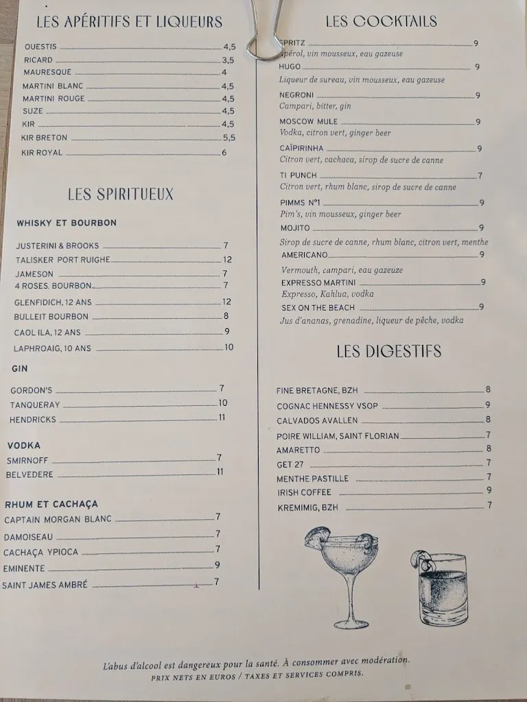 Menu_L'even bar et restaurant Erdeven_Erdeven_immagine_4