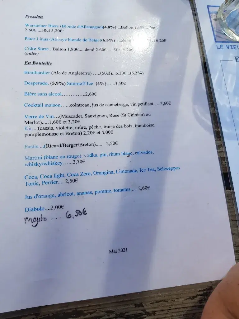 Menu_Le Vieux Chien Noir_Évran_image_1