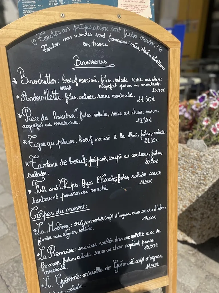 Menu_Restaurant Crêperie L'Escale Gourmande_Crozon_immagine_3