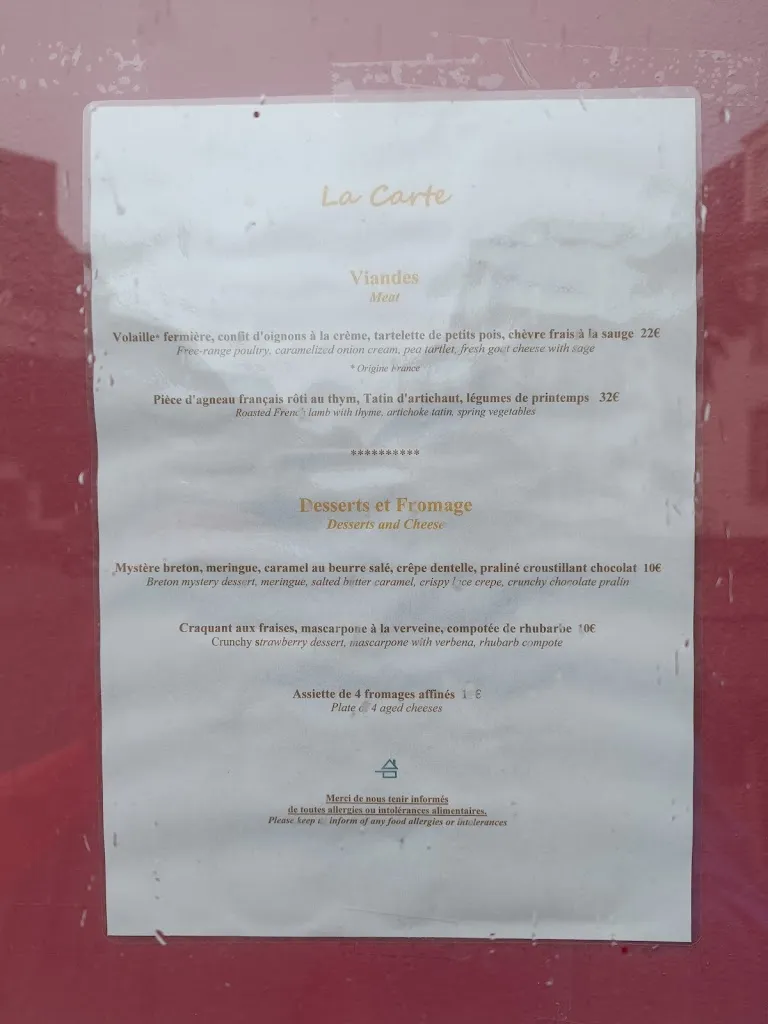 Menu_Hôtel-Restaurant Le Mutin Gourmand_Crozon_image_3