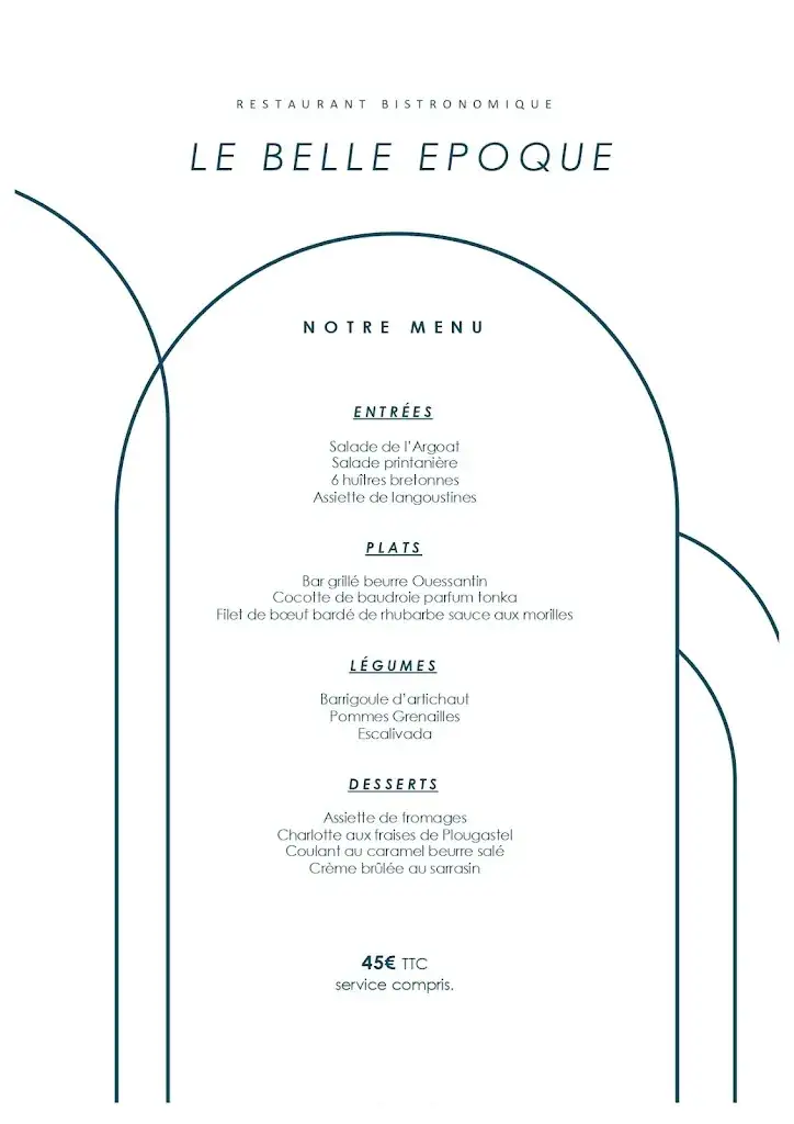 Menu_Restaurant Le Belle Epoque_Crozon_image_2