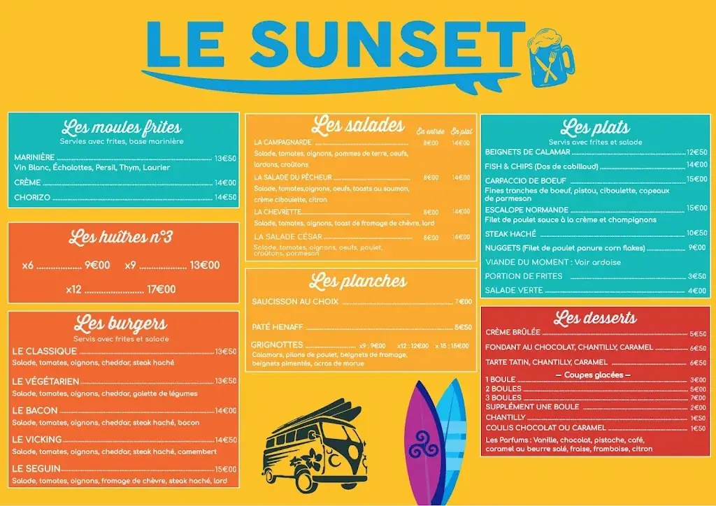 Menu_Le Sunset_Erdeven_image_1