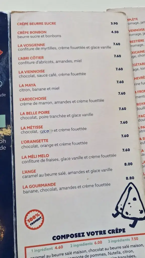 Menu_Crêperie Bar 