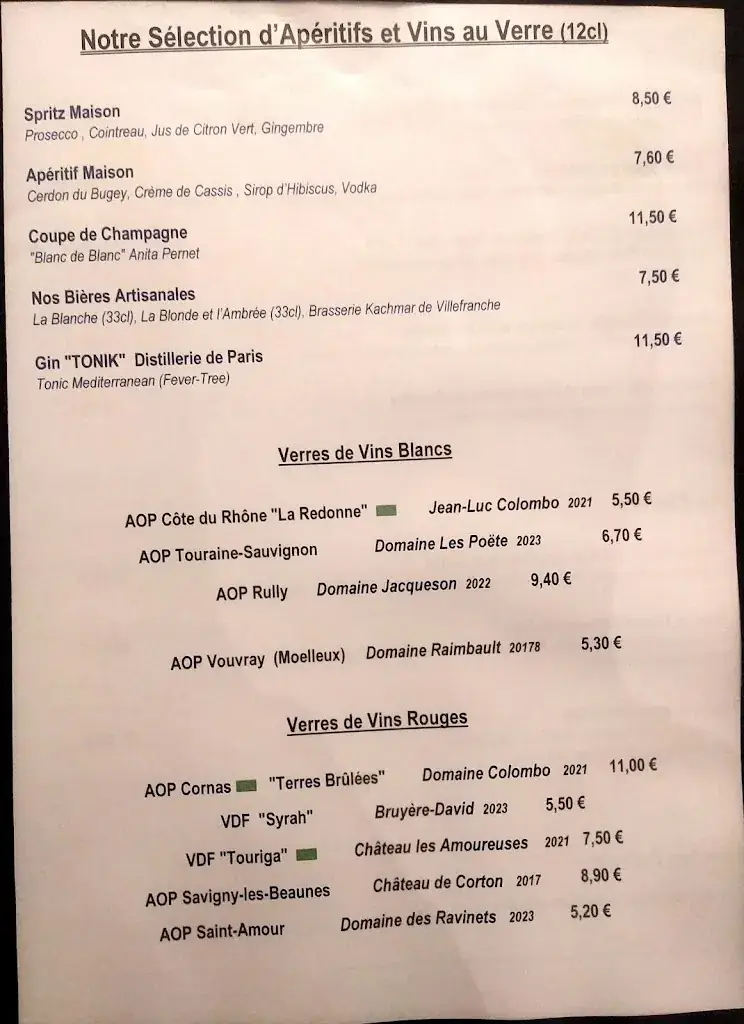 Menu_Restaurant Le Quai_Miribel_image_1