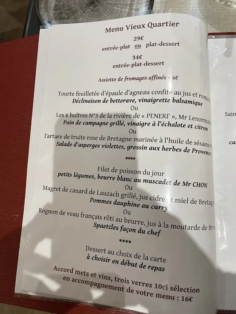 Menu_Le Vieux Quartier_Roche-Bernard_image_1