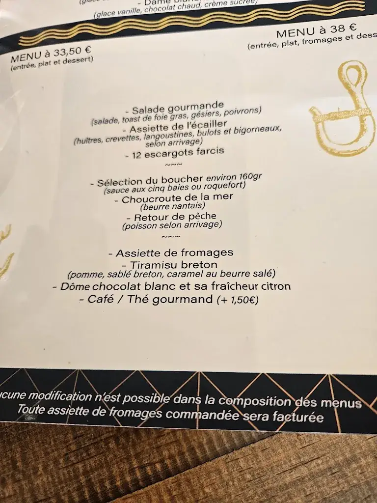 Menu_Bar restaurant traiteur La Cale Sèche_Arzal_immagine_2