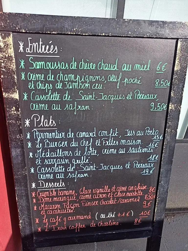 Menu_La Parenthèse_Quimper_imagen_1