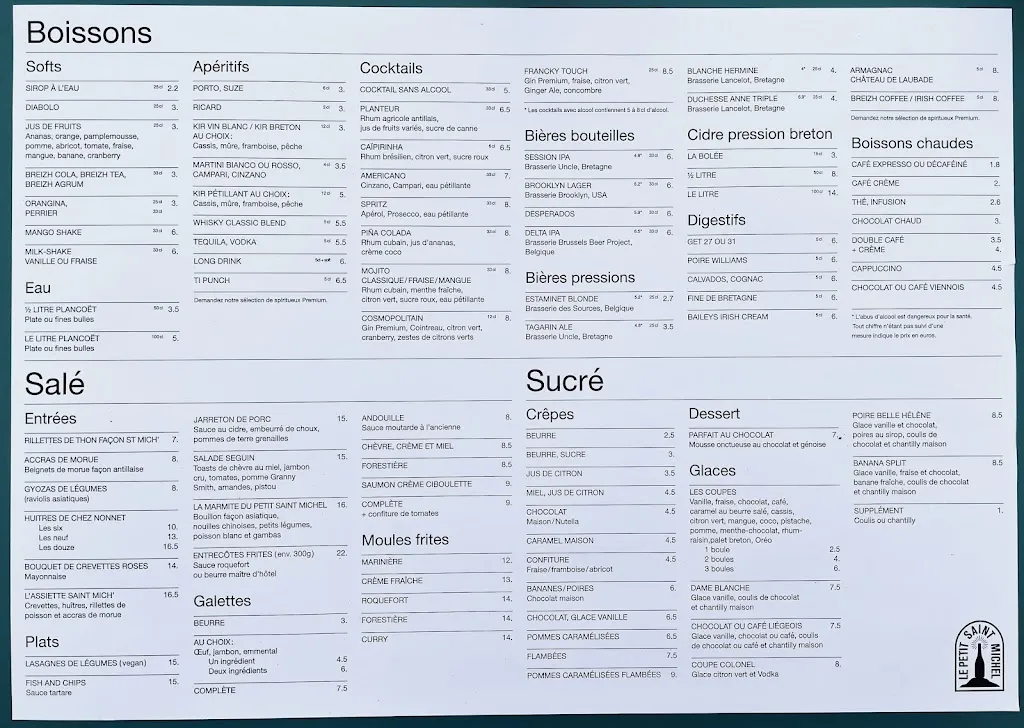 Menü_Le Petit Saint Michel_Erquy_Bild_1