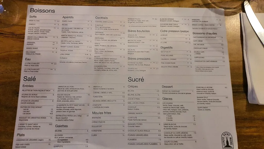 Menü_Le Petit Saint Michel_Erquy_Bild_4