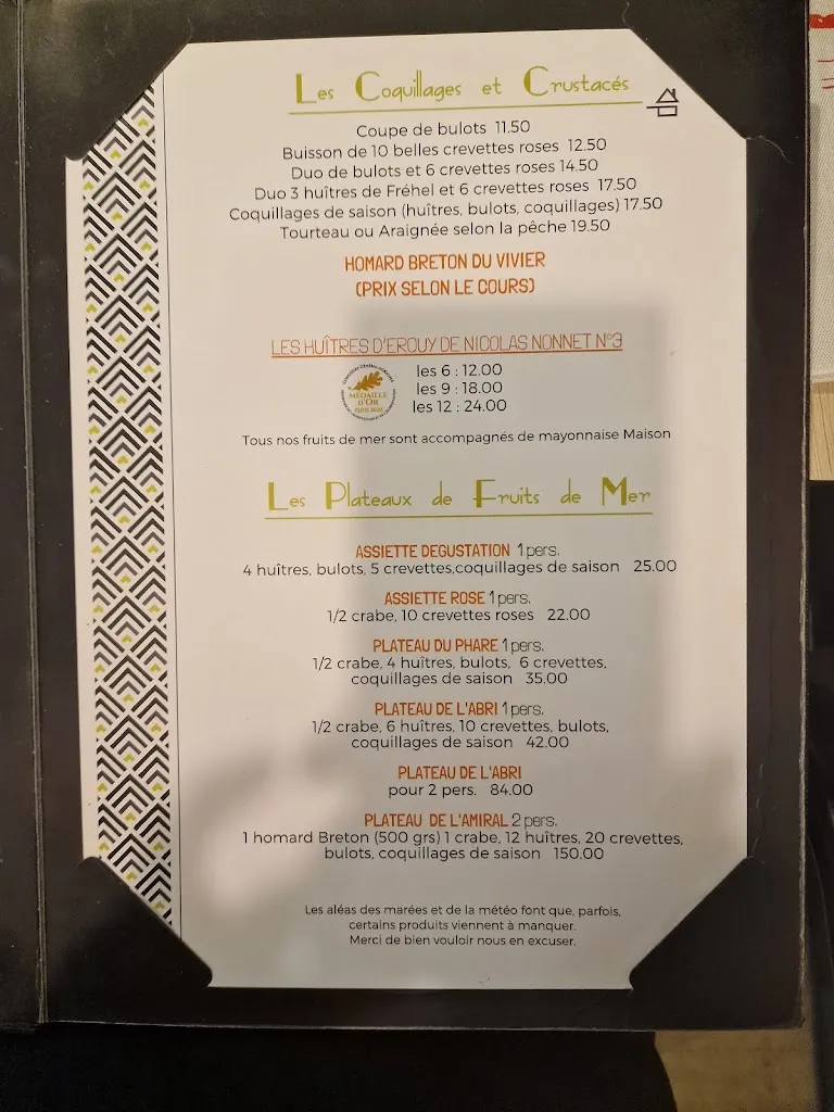 Menu_L'Abri Des Flots - Restaurant_Erquy_image_2