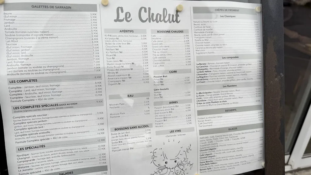 Menu_Crêperie Le Chalut_Erquy_immagine_2
