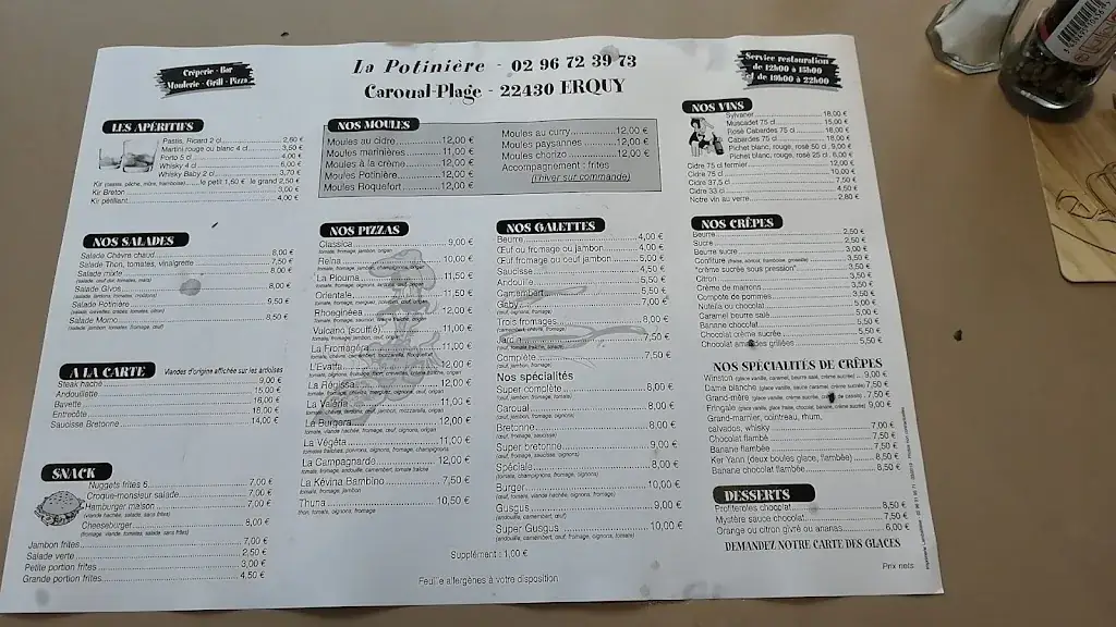 Menü_Le Clapotis_Erquy_Bild_2