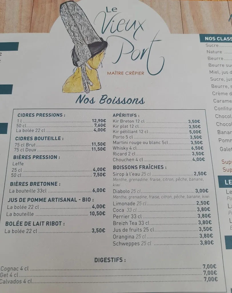 Menü_Crêperie le vieux port_Erquy_Bild_3