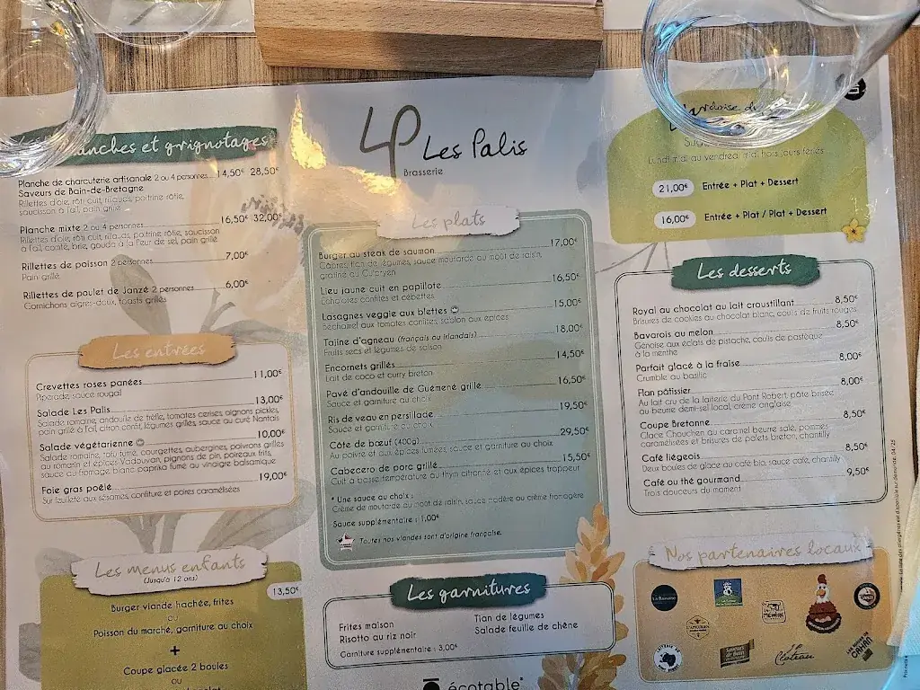 Menu_Hôtel Brasserie Les Palis_Grand-Fougeray_image_1