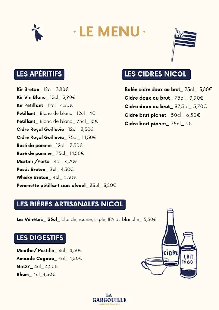 Menu_La Gargouille_Guerno_image_4