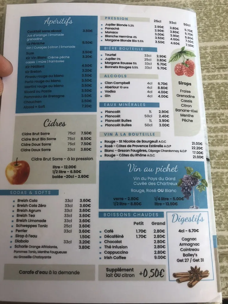 Menu_Crêperie la marine_Josselin_image_4