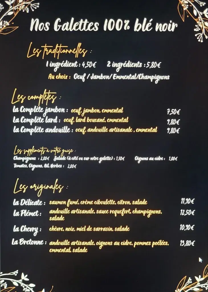Menu_Ar Kastell - Crêperie Josselin_Josselin_image_2