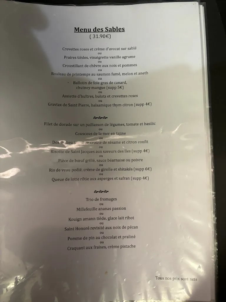 Menu_La Potinière Sables d'or les pins_Fréhel_image_3