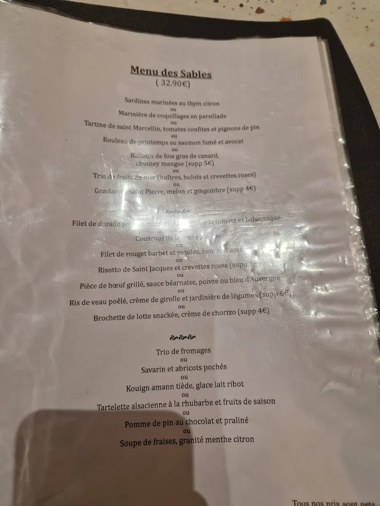 Menu_La Potinière Sables d'or les pins_Fréhel_image_4