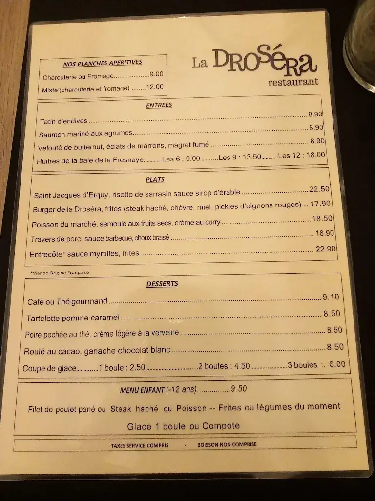 Menu_La Drosera_Fréhel_image_2