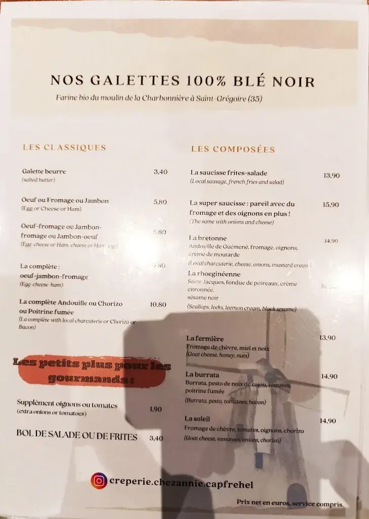 Menu_Crêperie Chez Annie 🥞🌼_Plévenon_image_1
