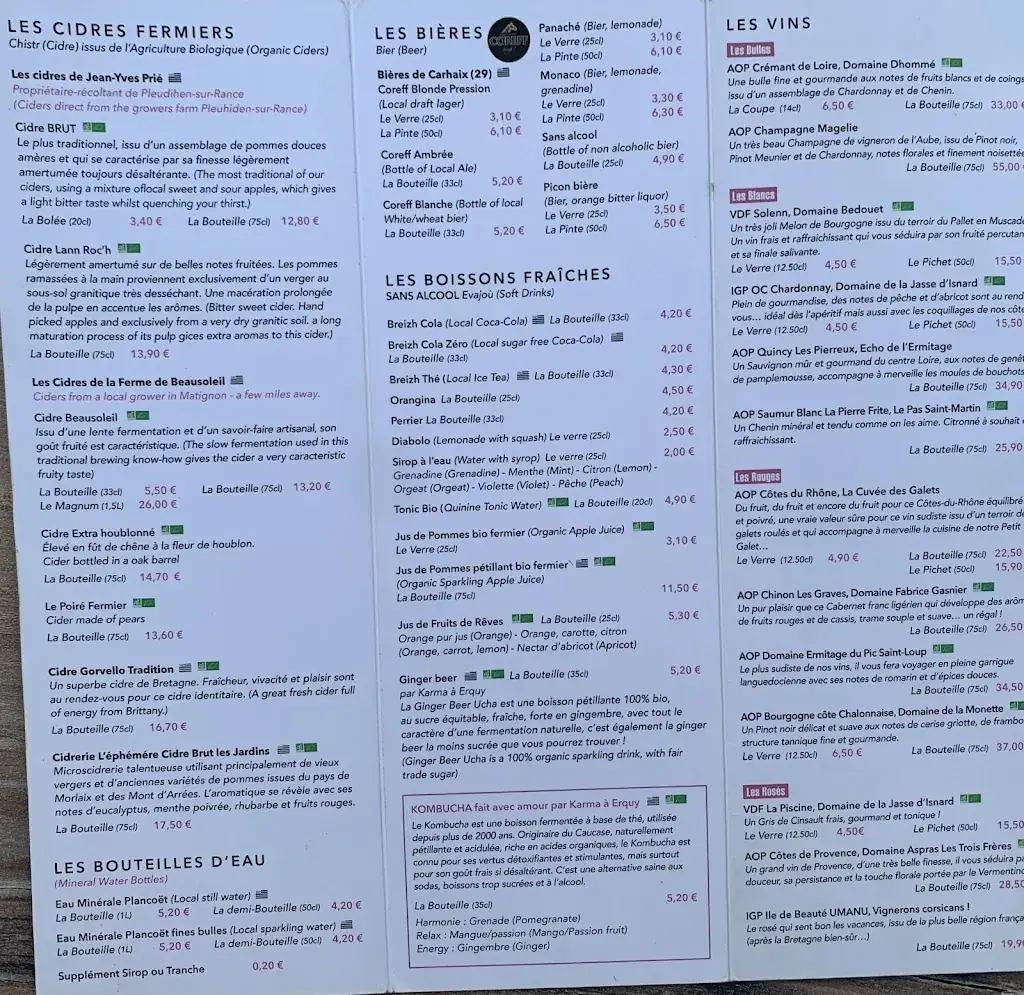 Menu_Le Petit Galet_Plévenon_image_2