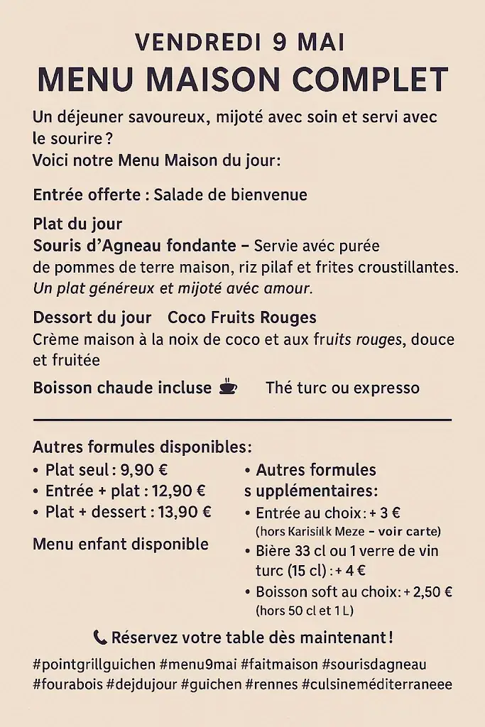 Menu_Restaurant PointGrill_Guichen_image_3