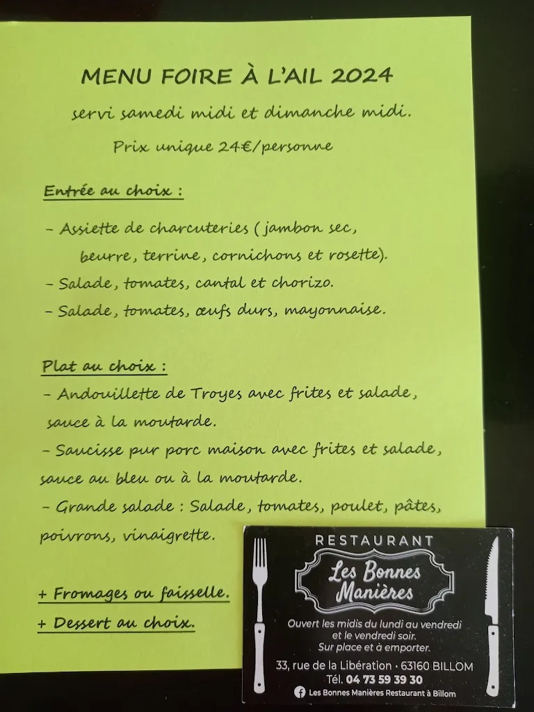 Menu_Les bonnes manières_Billom_immagine_2