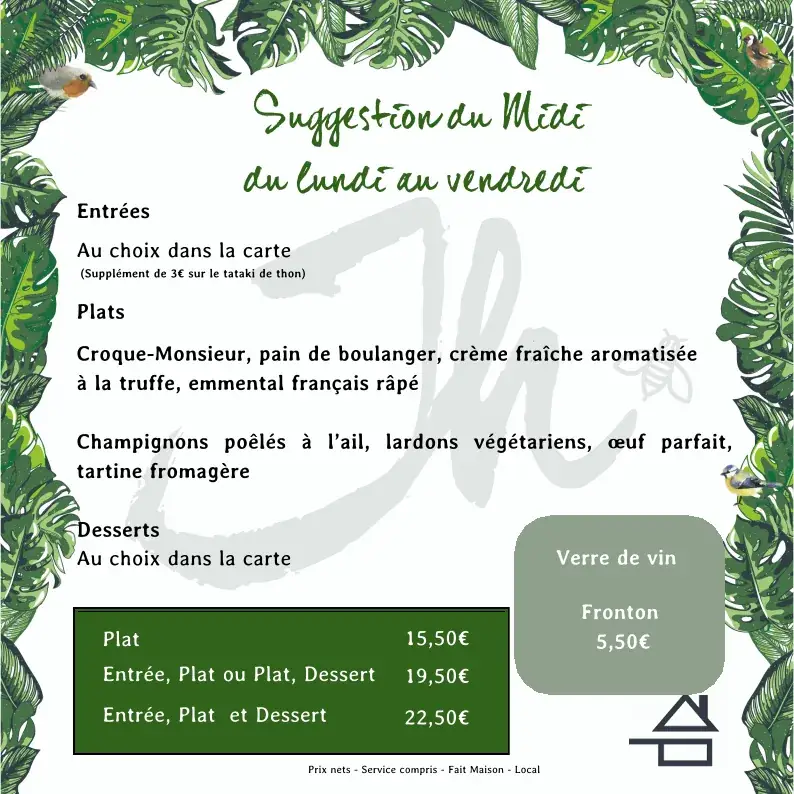 Menu_Jardin d'hiver - Restaurant Brest_Brest_image_1