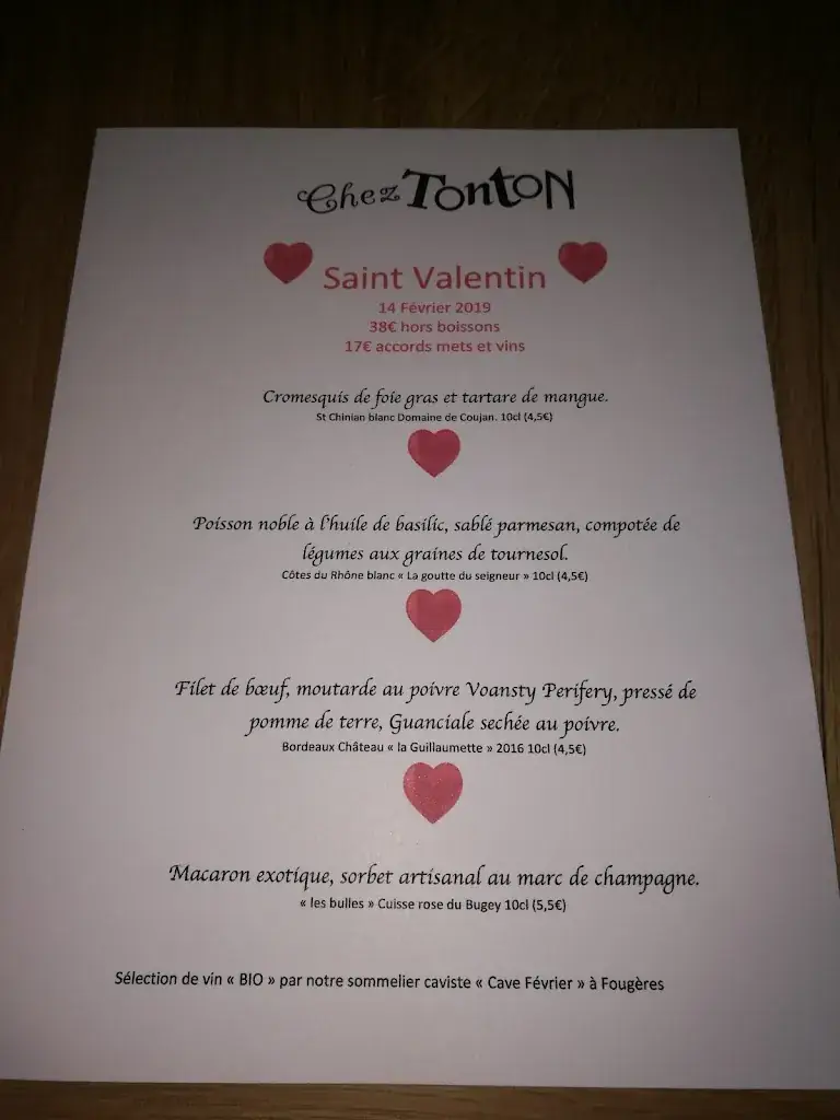 Menu_Chez Tonton_Fougères_image_1