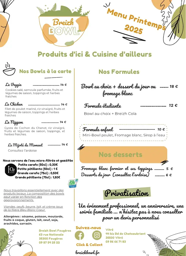 Menu_Breizh Bowl - restaurant eco-responsable_Fougères_image_3