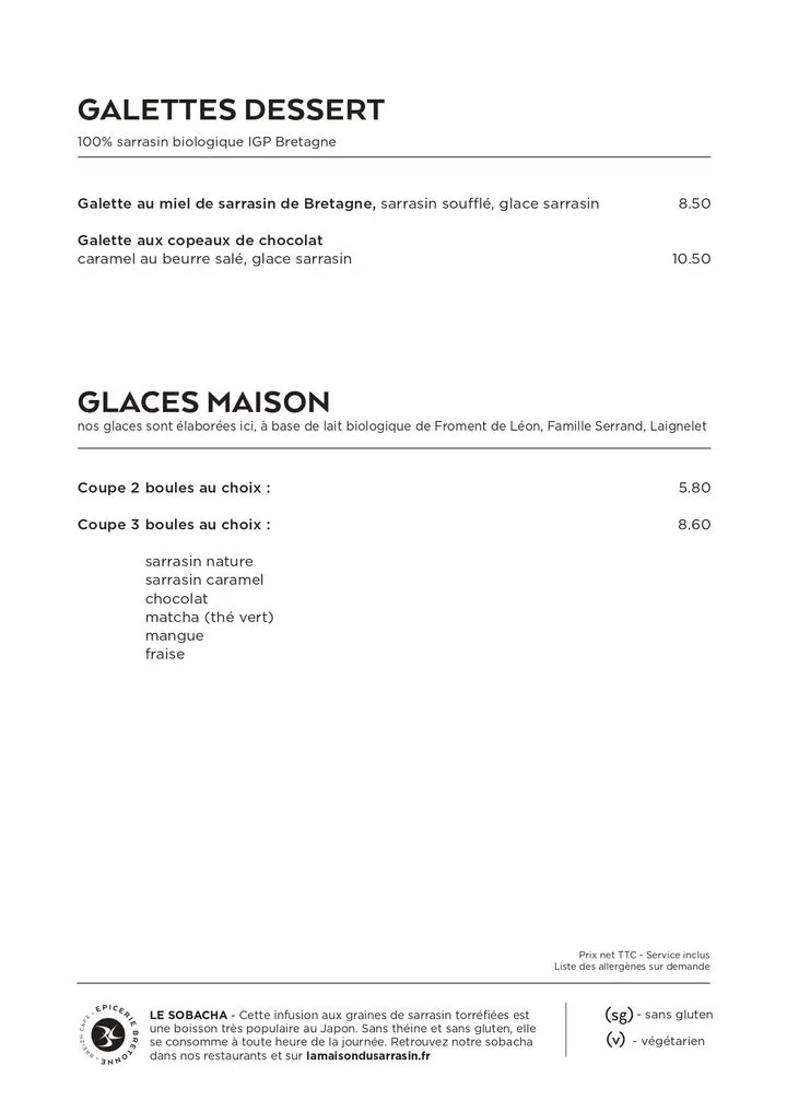 Menu_Crêperie la maison du sarrasin | fougères._Fougères_image_4